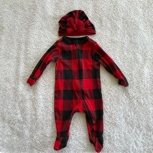 Bunny Knots Buffalo Checker Knotted Hat